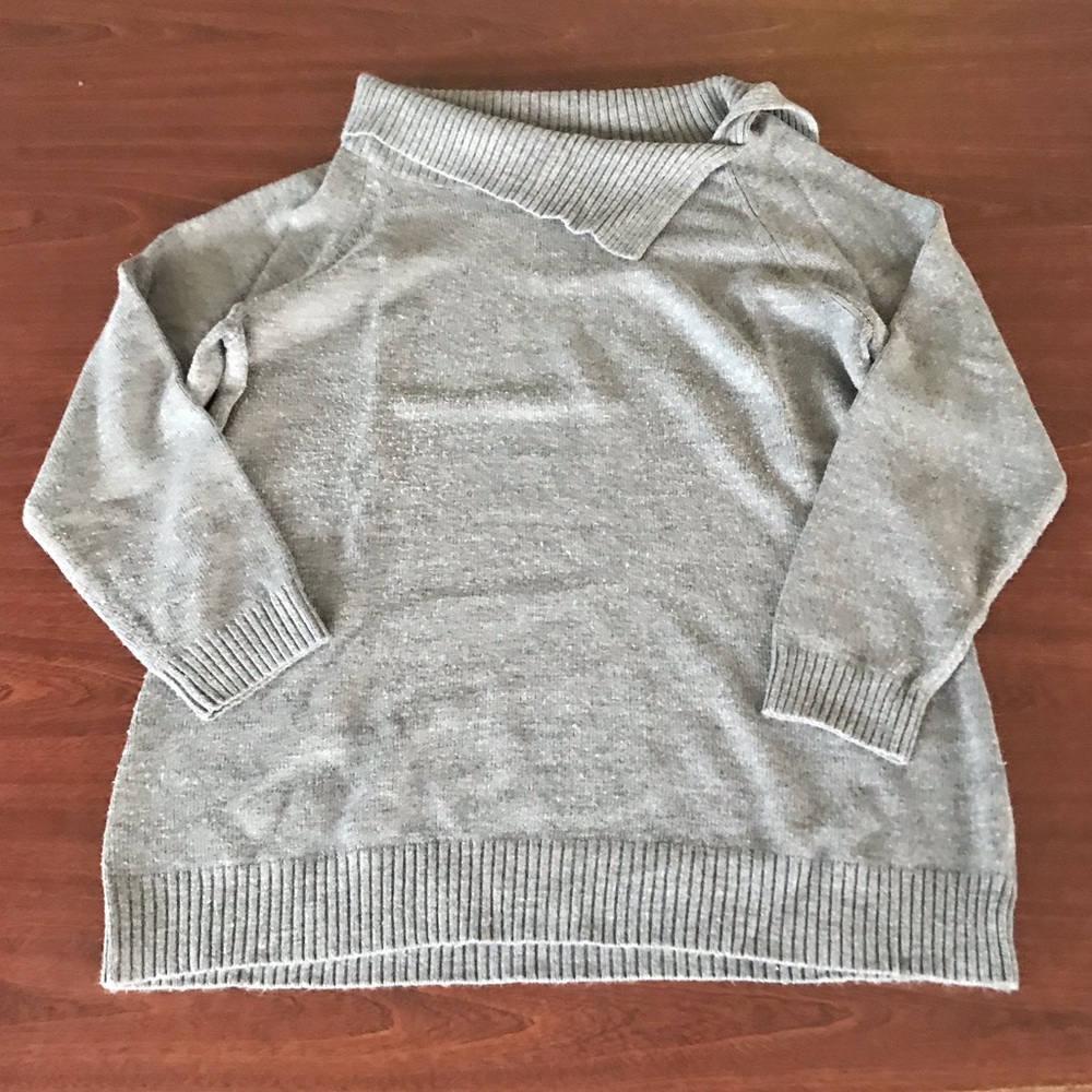 New York & Company Gray Turtleneck Sweater